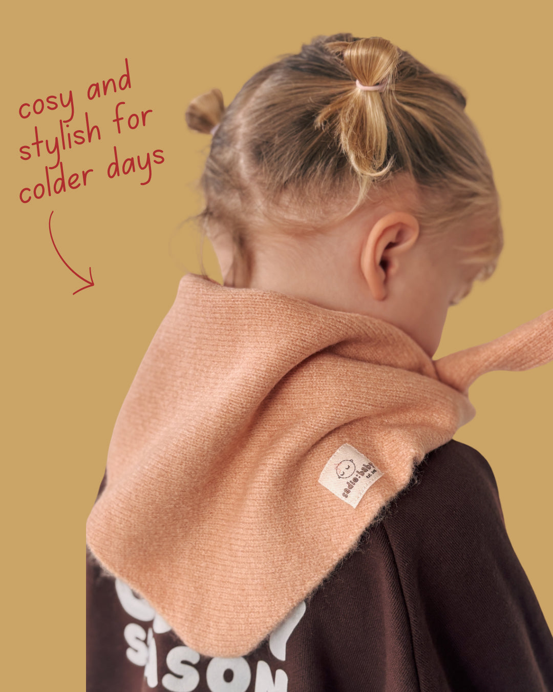 blush pink triangle scarf